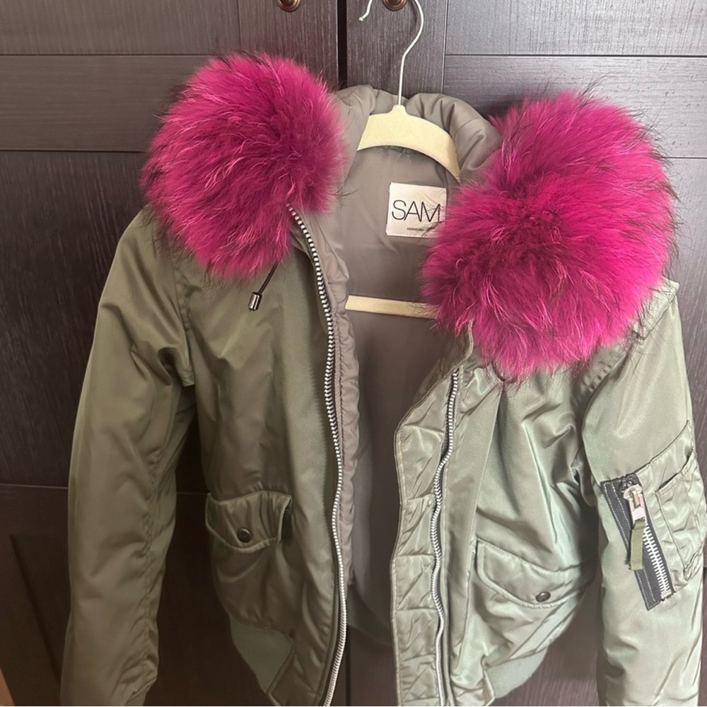 SAM Olive Green Bomber Jacket